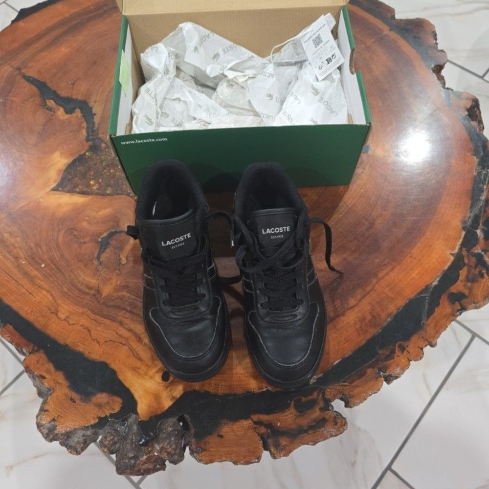 Lacoste Kids Black Sneakers